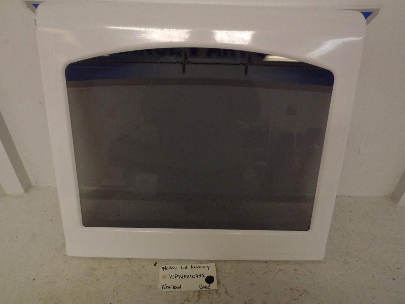 Whirlpool Washer WPW10110852 Lid Assembly Used Whirlpool Washer WPW10110852 Lid Assembly Used